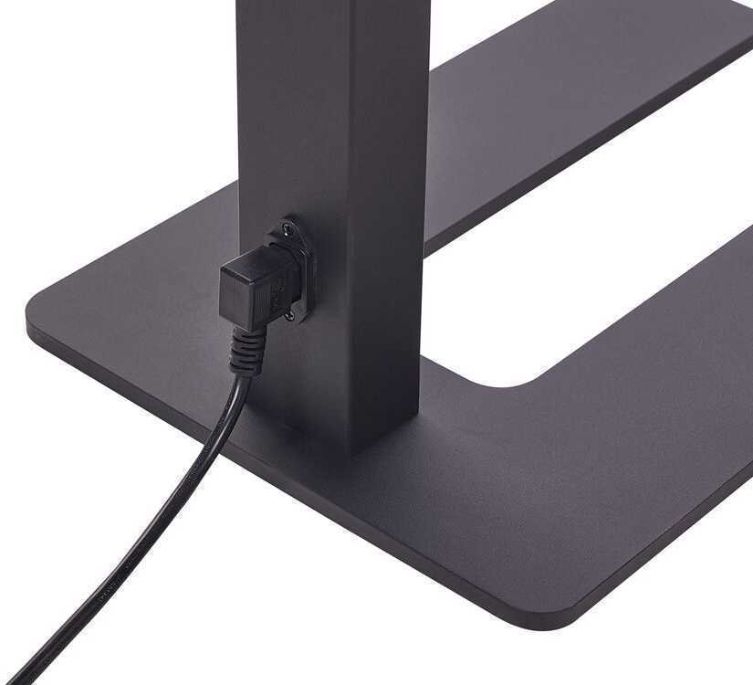 Beliani LED toršeras TAURUS su reguliatoriumi, metalinis, juodas
