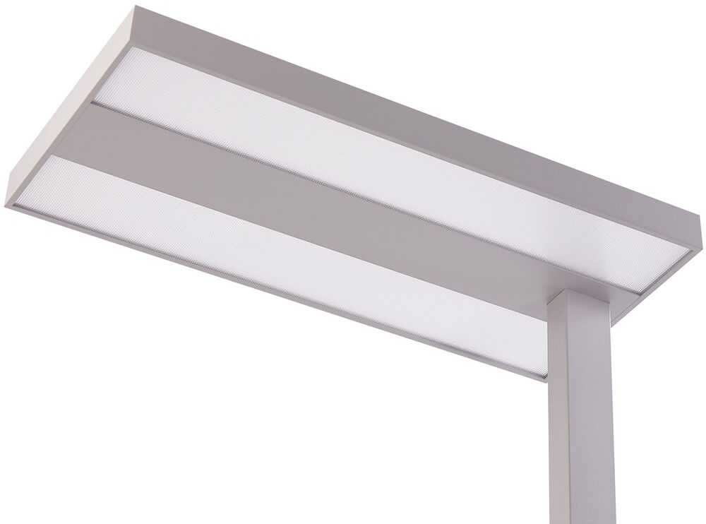 Beliani LED toršeras TAURUS su reguliatoriumi, metalinis, sidabrinis
