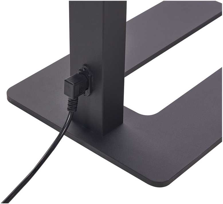 Beliani LED toršeras TAURUS su reguliatoriumi, metalinis, juodas