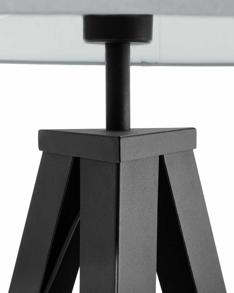 Beliani Grindinis šviestuvas STILETTO metalinis pilkas