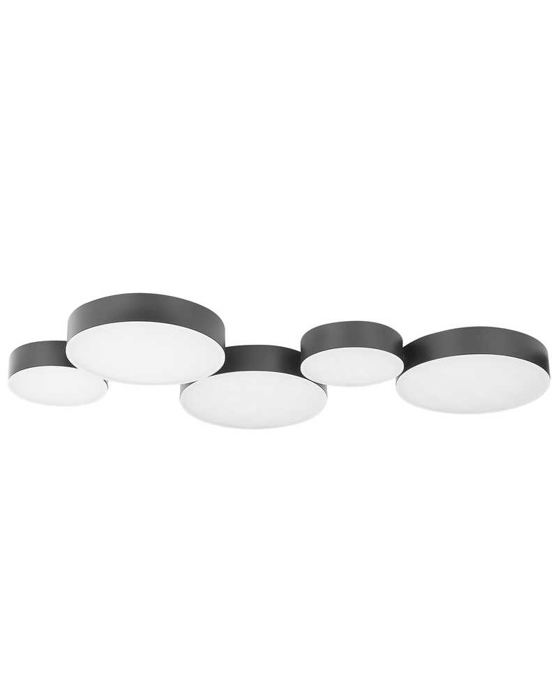 Beliani LUGA LED lubinis šviestuvas, metalinis, juodas