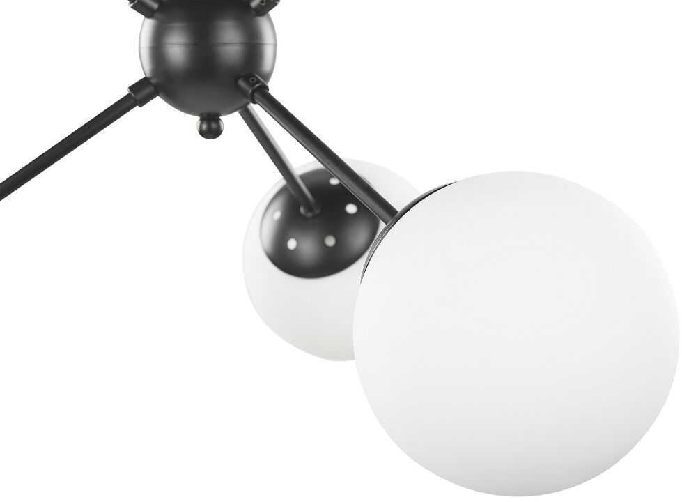 Pakabinamas šviestuvas Beliani Lubinis šviestuvas ADAWRO metalinis juodas/baltas