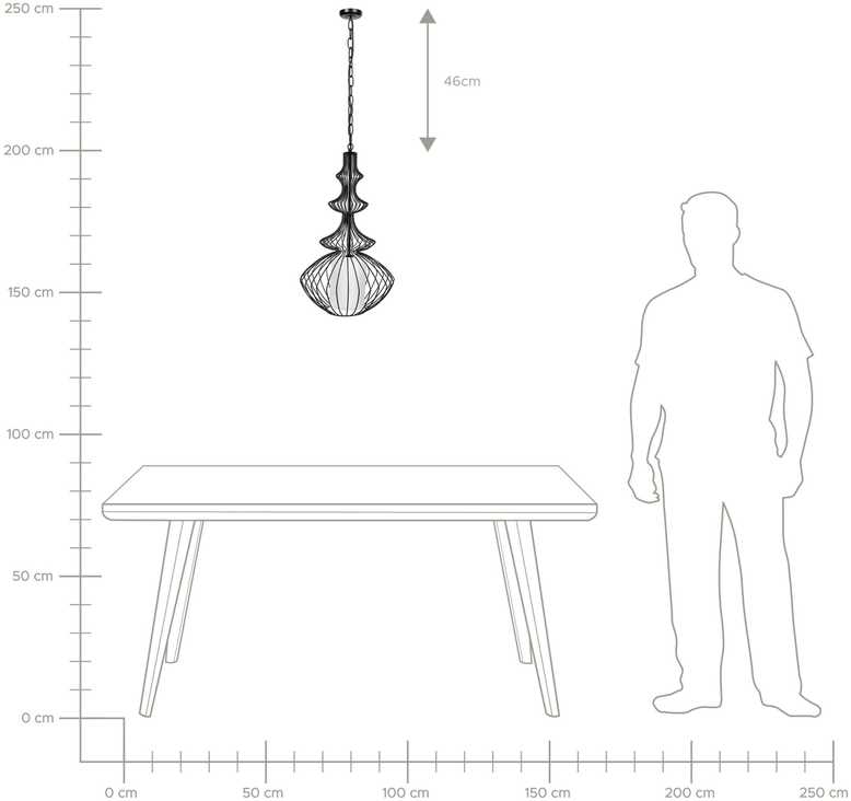 Pakabinamas šviestuvas Beliani Pakabinama lempa KOLVA metalinė juoda