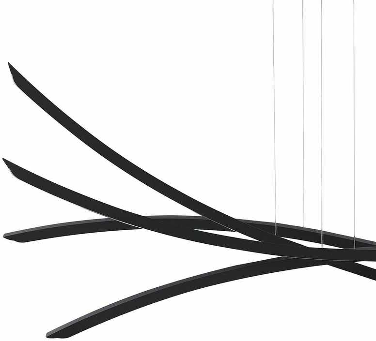 Pakabinamas šviestuvas Beliani Pakabinamas LED šviestuvas CALAO metalinis juodas