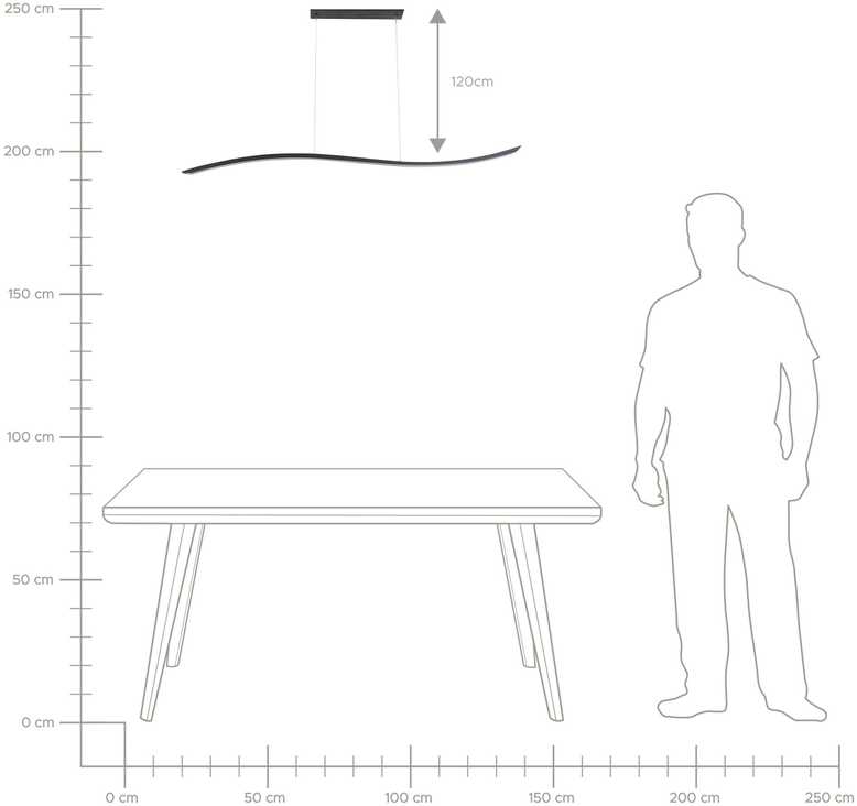 Pakabinamas šviestuvas Beliani Kabantis LED šviestuvas CALAO metalinis, juodas
