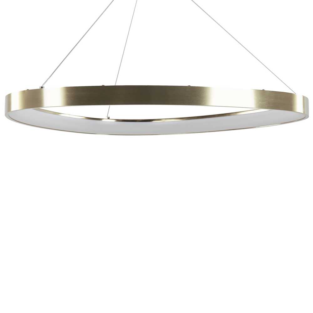 Beliani LED pakabinamas šviestuvas KRABURI metalinis auksinis