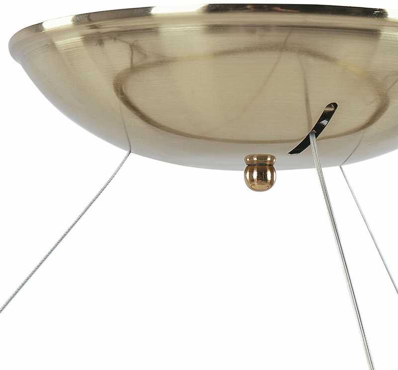 Beliani LED pakabinamas šviestuvas KRABURI metalinis auksinis