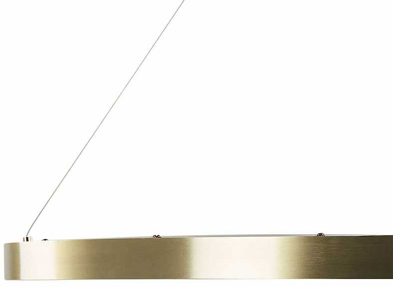 Beliani LED pakabinamas šviestuvas KRABURI metalinis auksinis