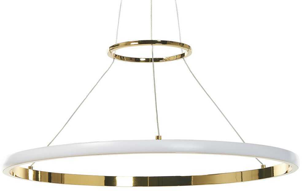 Pakabinamas šviestuvas Beliani Pakabinamas LED šviestuvas TANO metalinis auksinis