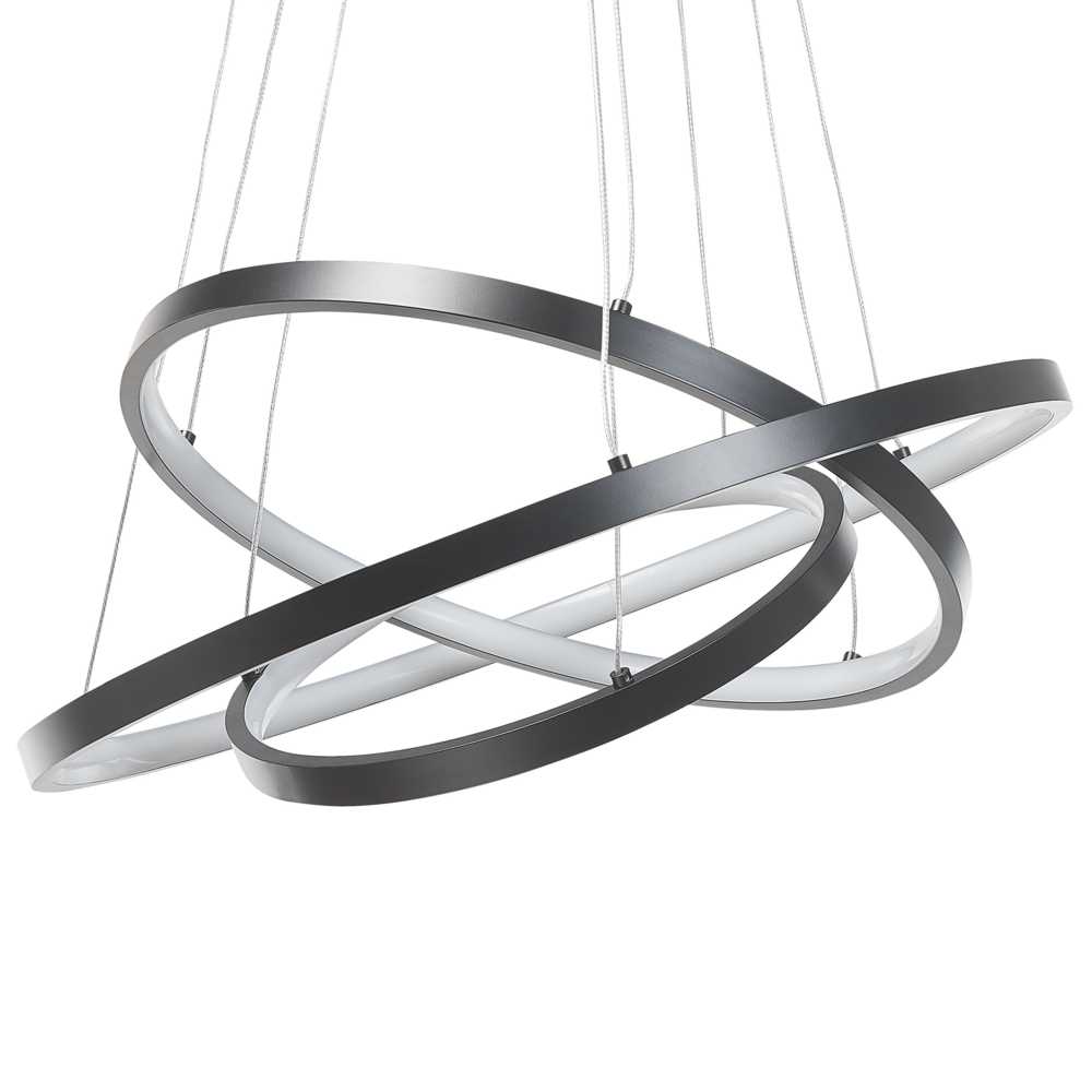 Beliani LED pakabinamas šviestuvas ATREK metalinis juodas