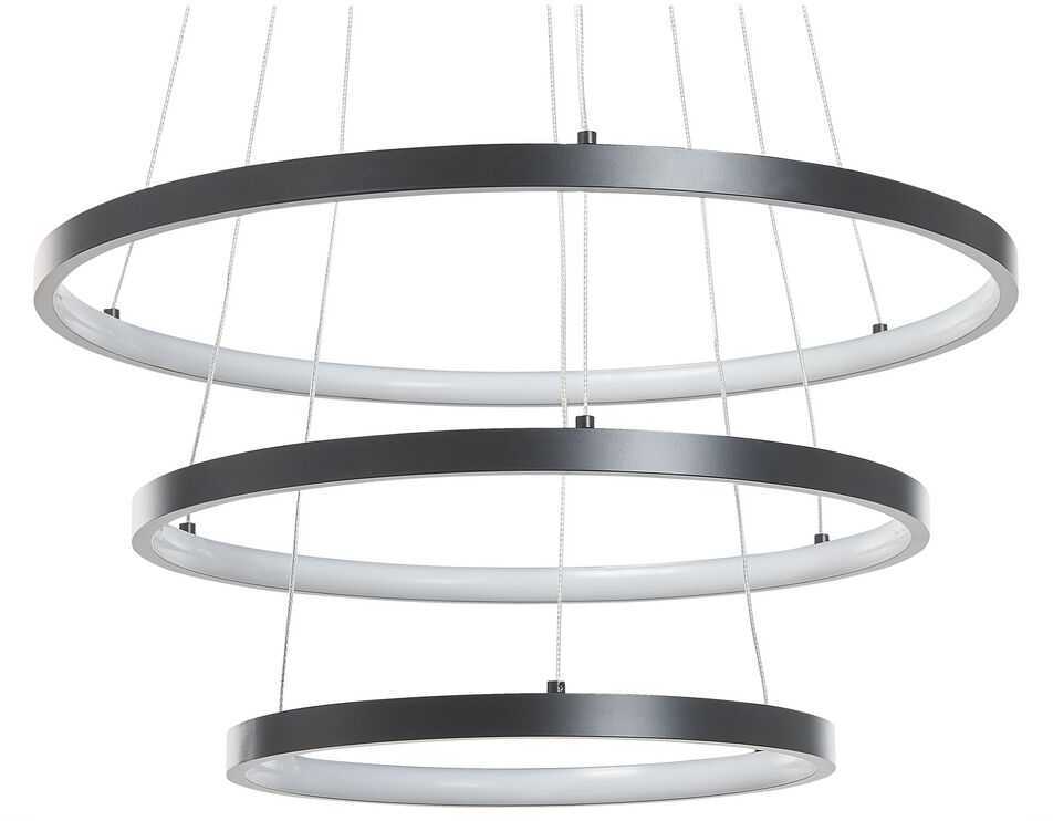 Beliani LED pakabinamas šviestuvas ATREK metalinis juodas