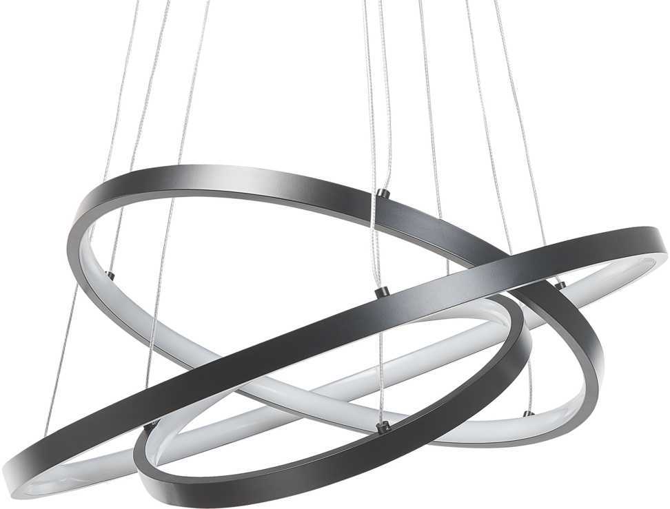 Beliani LED pakabinamas šviestuvas ATREK metalinis juodas