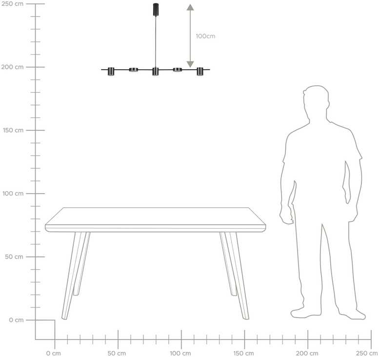 Pakabinamas šviestuvas Beliani Pakabinamas LED šviestuvas SESTRA, metalinis, juodas