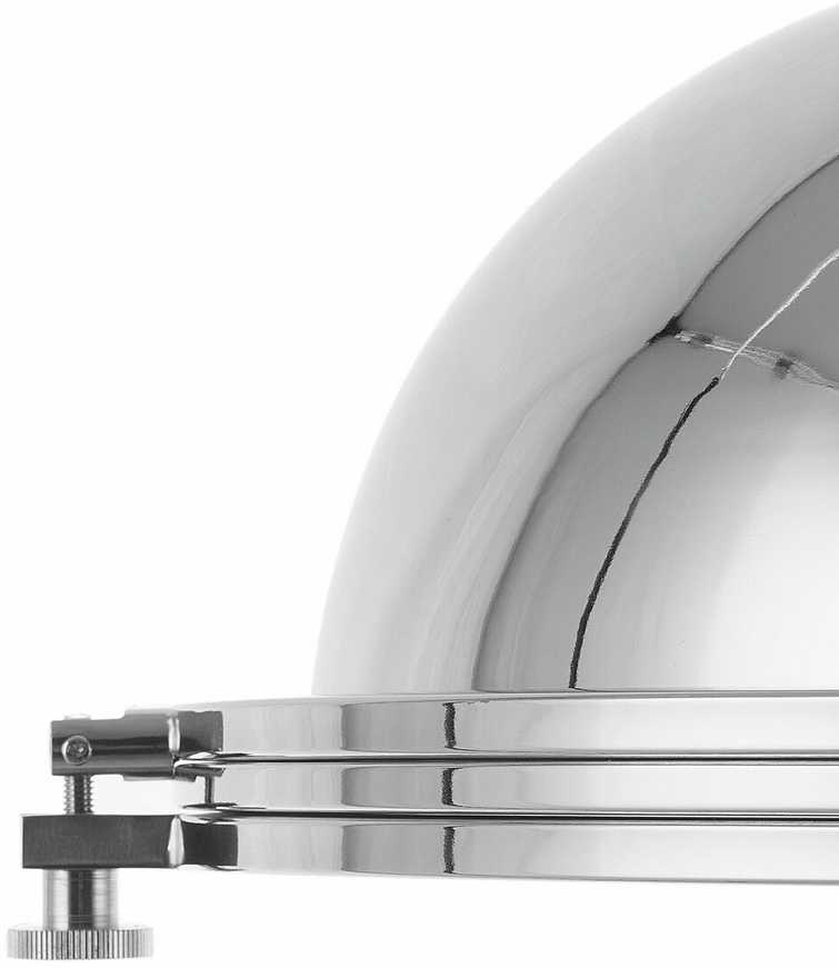 Beliani Pakabinamas šviestuvas EBRON Metalinis sidabrinis