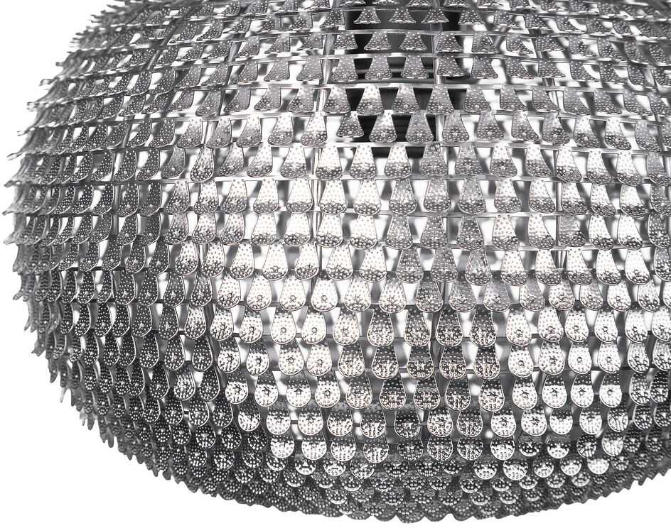 Beliani Pakabinamas šviestuvas REINE metalinis sidabrinis