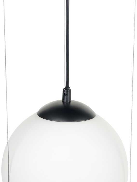 Beliani Pakabinamas šviestuvas TOBINS stiklinis juodas