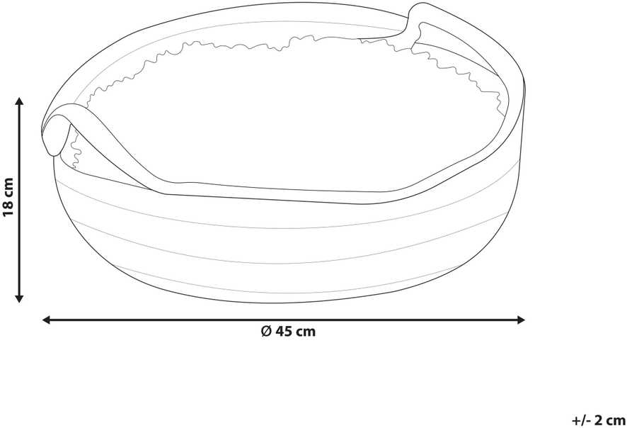 Beliani Guolis DALAMAN medvilninis pilkas