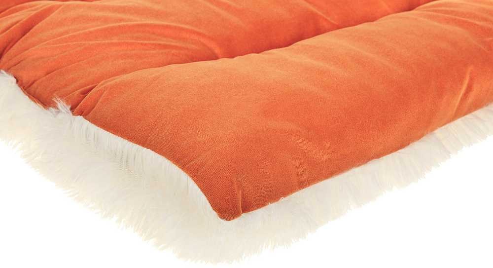 Beliani Guolis ERGANI aksominis oranžinis