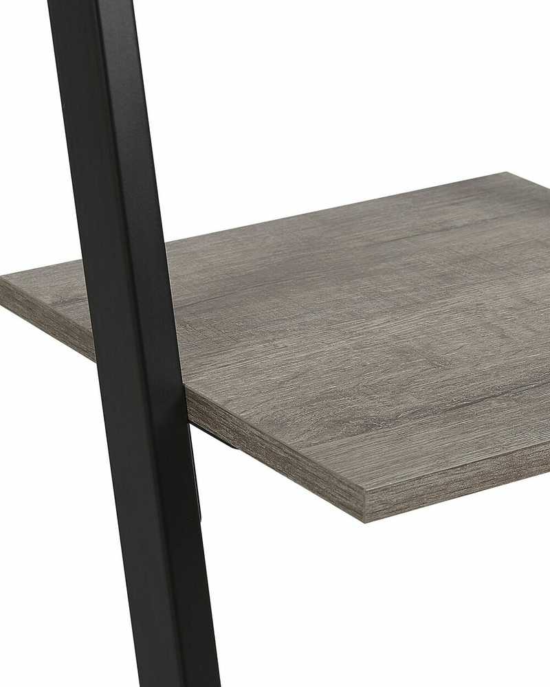 Beliani 4 lentynų knygų lentyna JOPLIN 143 cm, juodos spalvos