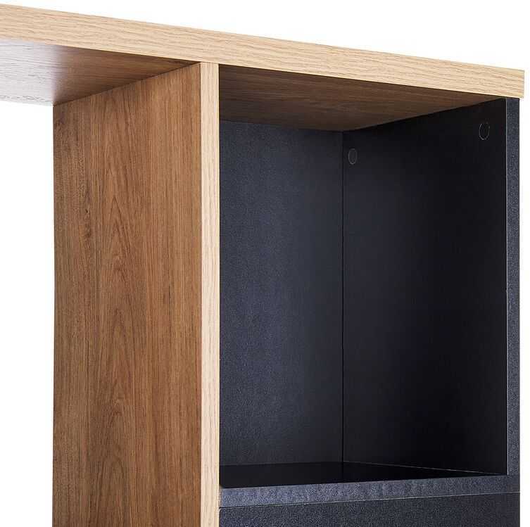 Beliani Knygų lentyna BANGOR 175 cm ruda/juoda