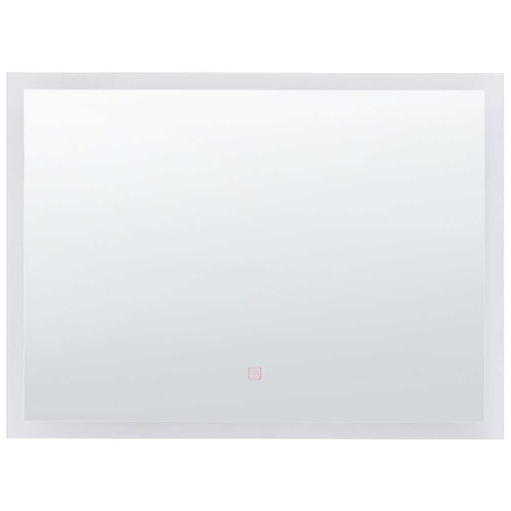 Beliani Vonios veidrodis su LED apšvietimu ADOUR 80 cm x 60 cm, sidabrinis