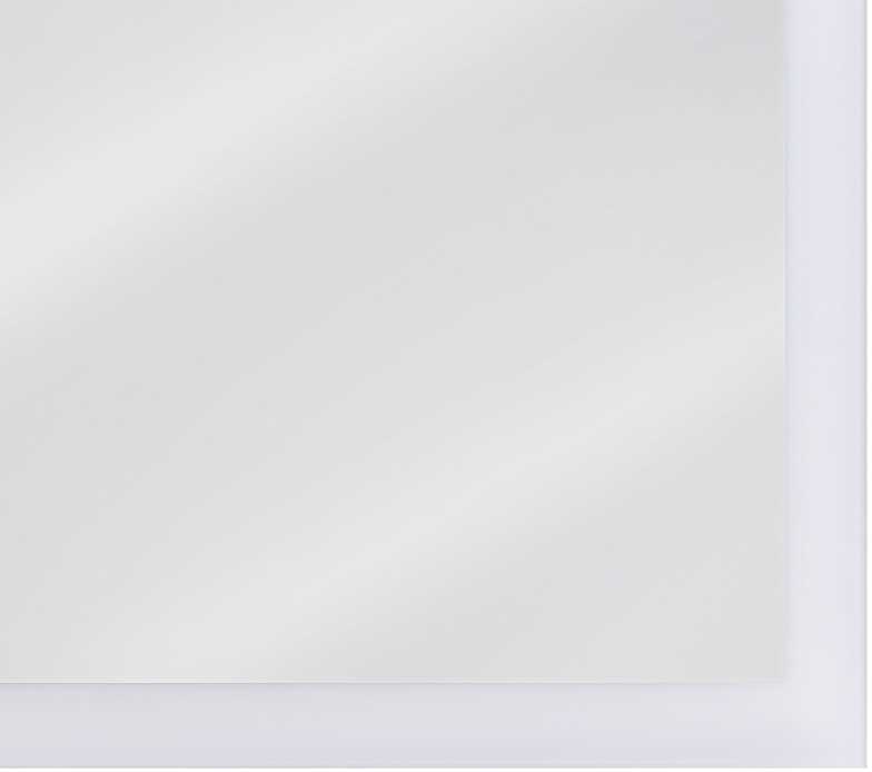 Beliani Vonios veidrodis su LED apšvietimu ADOUR 80 cm x 60 cm, sidabrinis