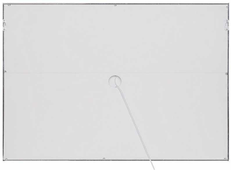Beliani Vonios veidrodis su LED apšvietimu ARGENS 80 cm 60 cm sidabrinis