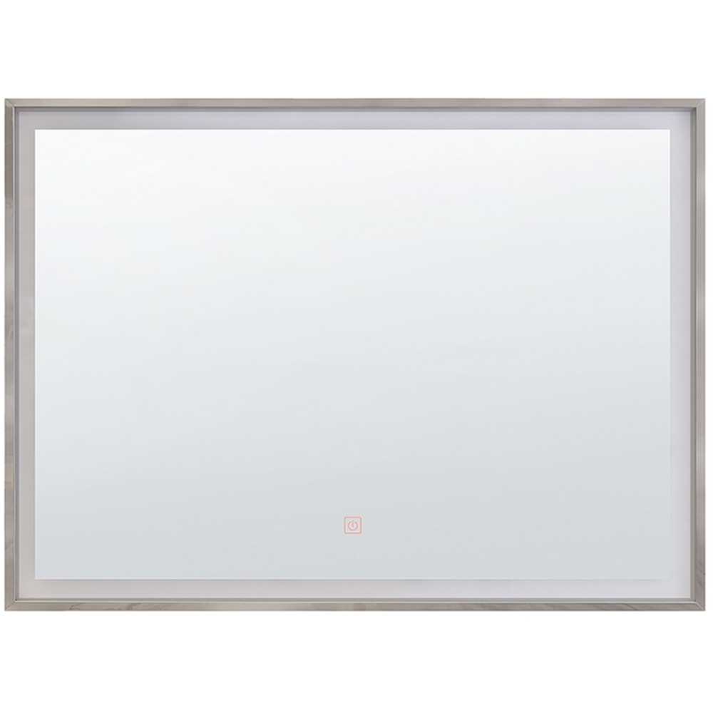 Beliani Vonios veidrodis su LED apšvietimu ARGENS 80 cm 60 cm sidabrinis