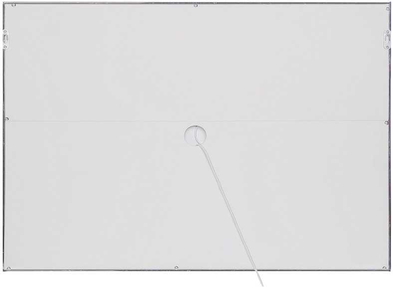 Beliani Vonios veidrodis su LED apšvietimu ARGENS 80 cm 60 cm sidabrinis