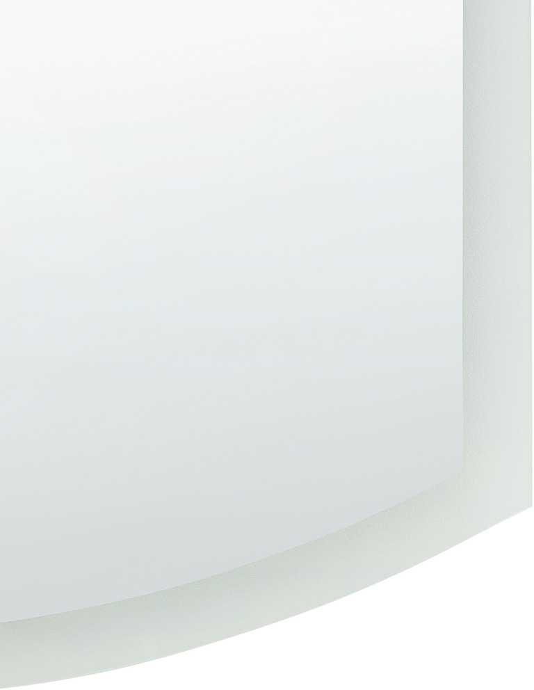 Beliani Vonios veidrodis su LED apšvietimu BEZIERS 60 cm 78 cm sidabrinės spalvos