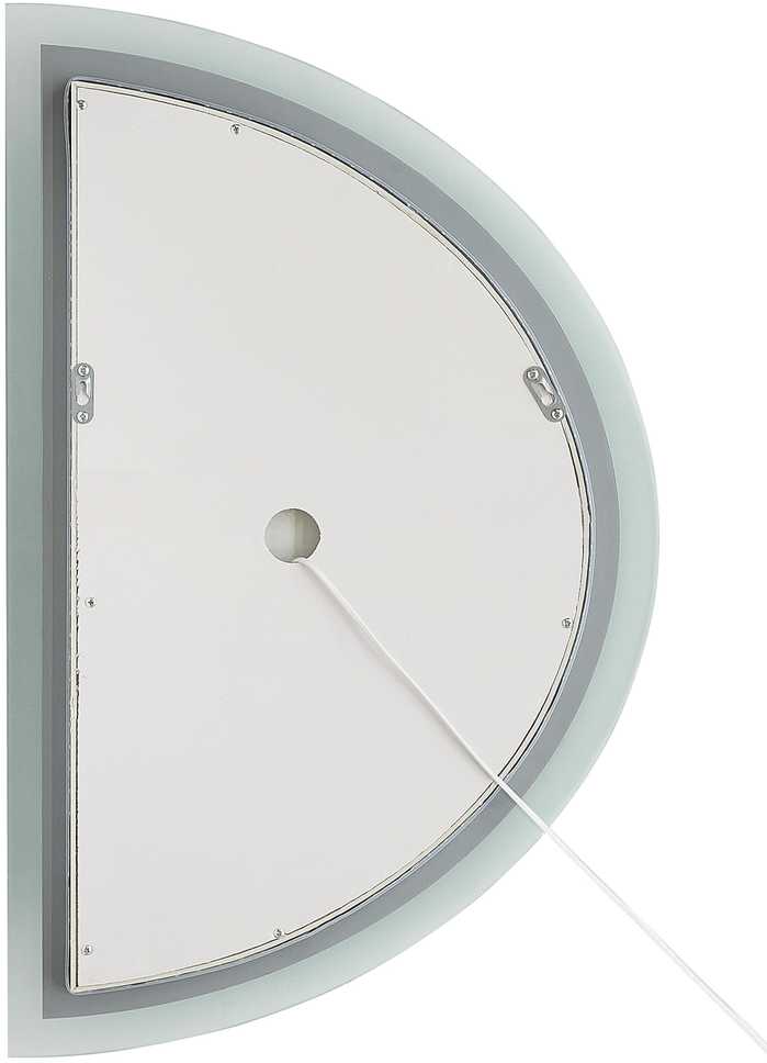 Beliani Vonios veidrodis su LED apšvietimu BEZONS 49 cm 80 cm, sidabrinis