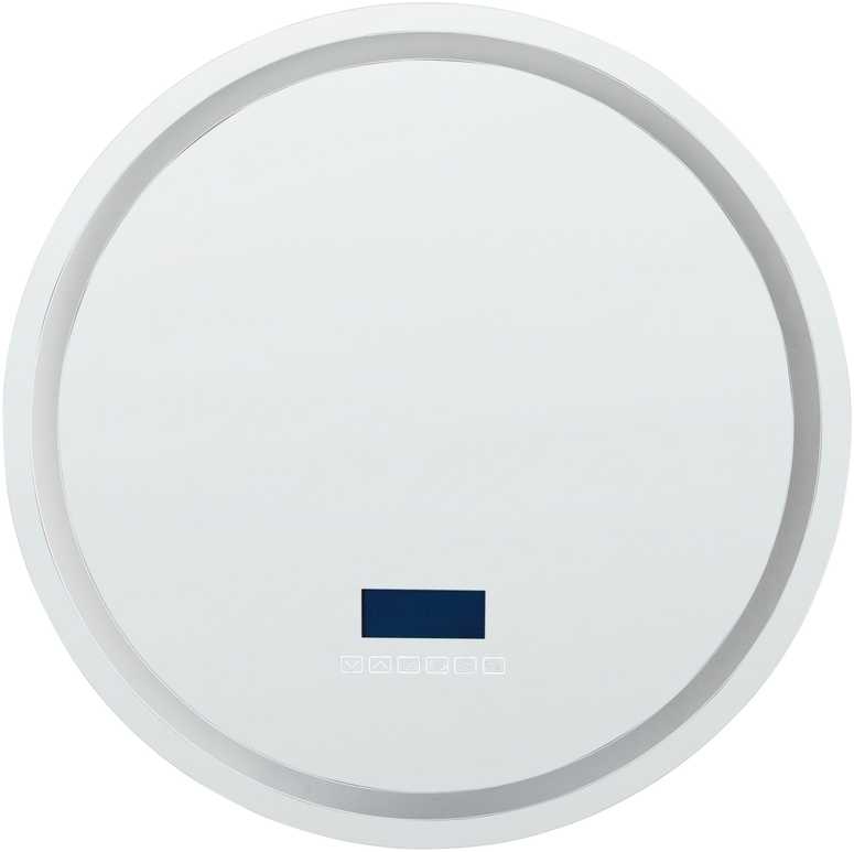 Beliani Vonios veidrodis su LED apšvietimu BROGNON 60 cm, integruotas „Bluetooth“ garsiakalbis, sidabrinis