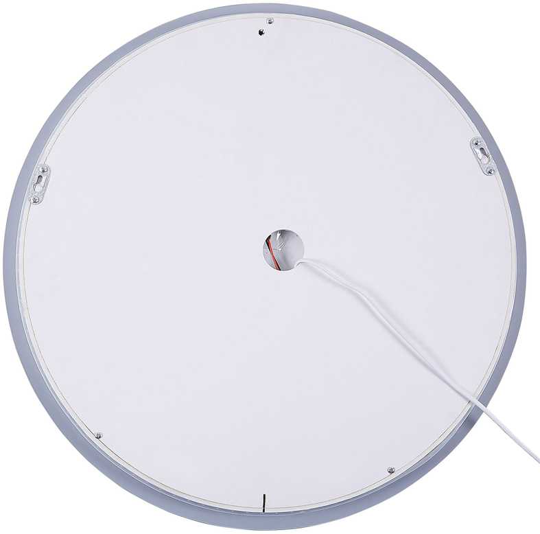 Beliani LED vonios veidrodis CALLAC 60 cm 60 cm sidabrinės spalvos