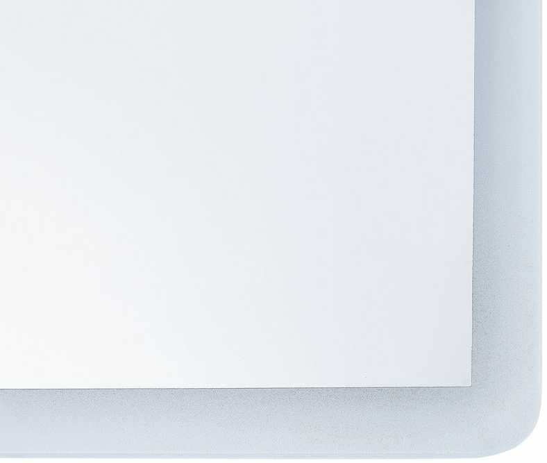Beliani Vonios veidrodis LED CORROY 80 cm 60 cm Sidabrinis