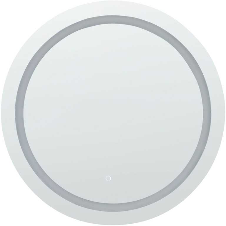 Beliani Voninis veidrodis LED COURSEULLES 79 cm 79 cm sidabrinis
