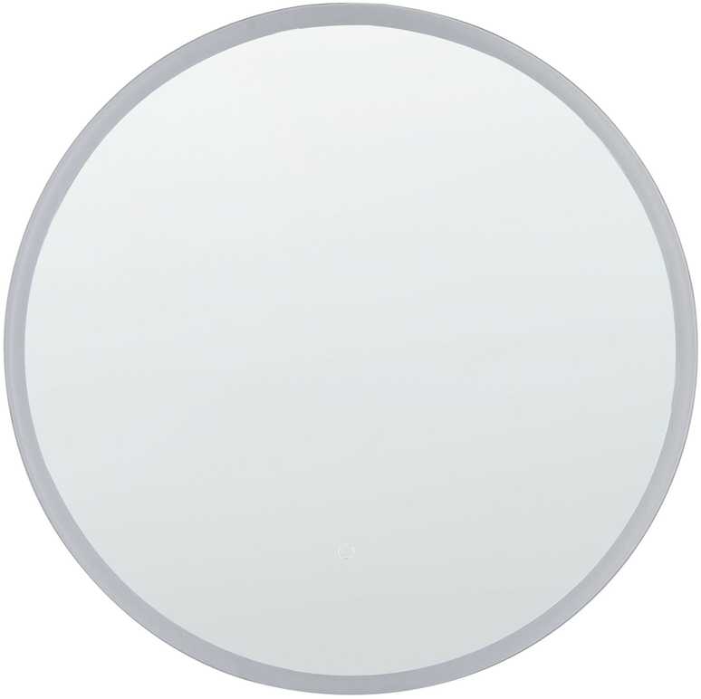 Beliani Vonios veidrodis LED DEAUVILLE 79 cm 79 cm sidabrinis