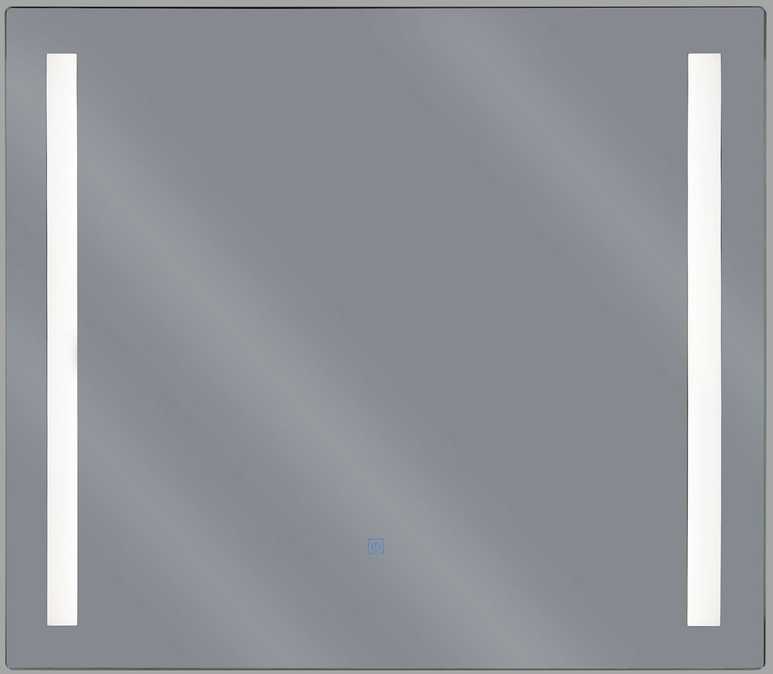 Beliani Vonios veidrodis su LED apšvietimu LIRAC 70 cm 60 cm sidabrinis