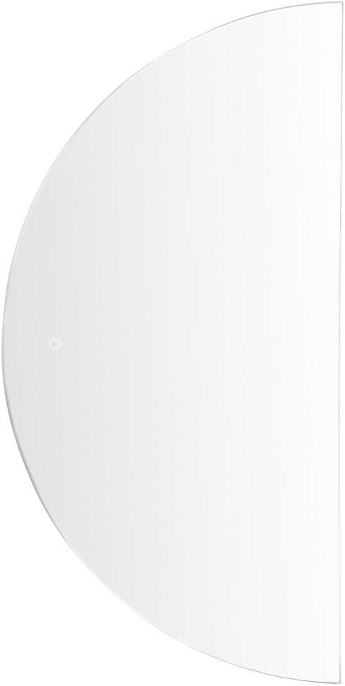 Beliani Vonios veidrodis LED LOUE 60 cm 120 cm sidabrinės spalvos