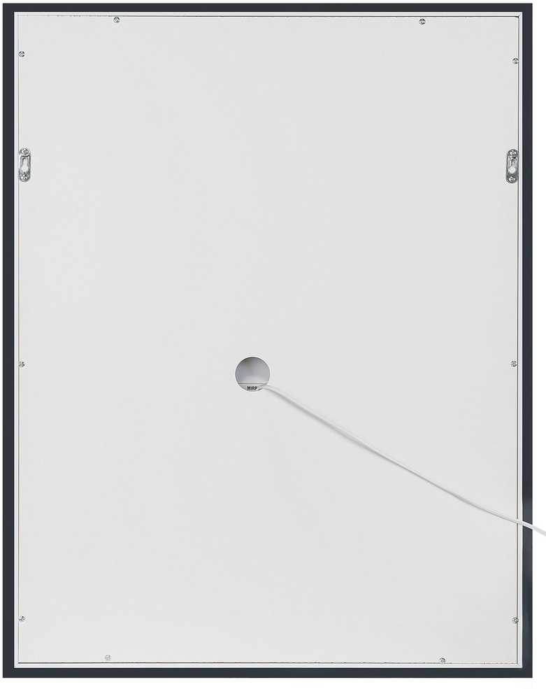 Beliani Vonios kambario veidrodis su LED apšvietimu MARTINET 60 cm 80 cm, sidabrinis