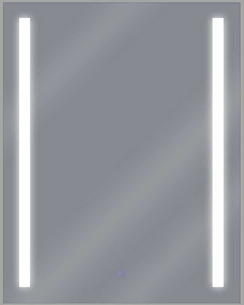 Beliani LED vonios veidrodis MARTINET 70 cm 90 cm sidabrinis