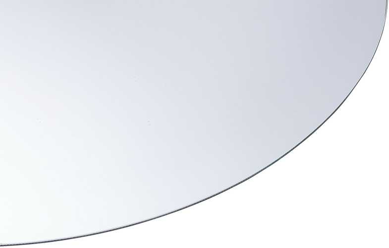 Beliani Vonios veidrodis su LED apšvietimu MAZILLE 60 cm 80 cm, sidabrinės spalvos