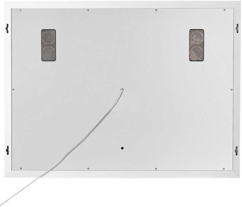 Beliani Vonios veidrodis su LED apšvietimu MONTARON 80 cm 60 cm sidabrinis