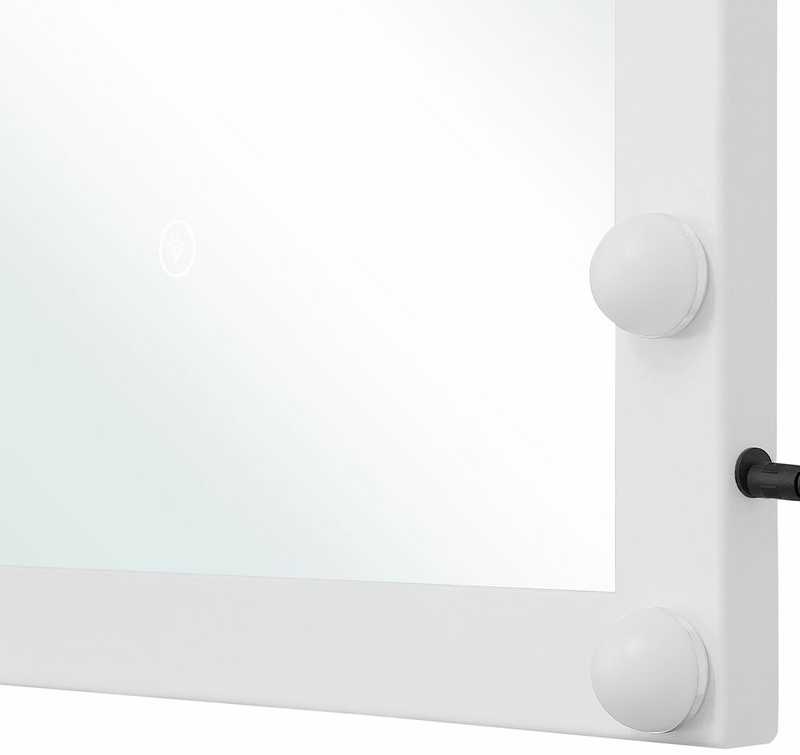 Beliani Voninis LED veidrodis ODENAS 50 cm 60 cm baltas