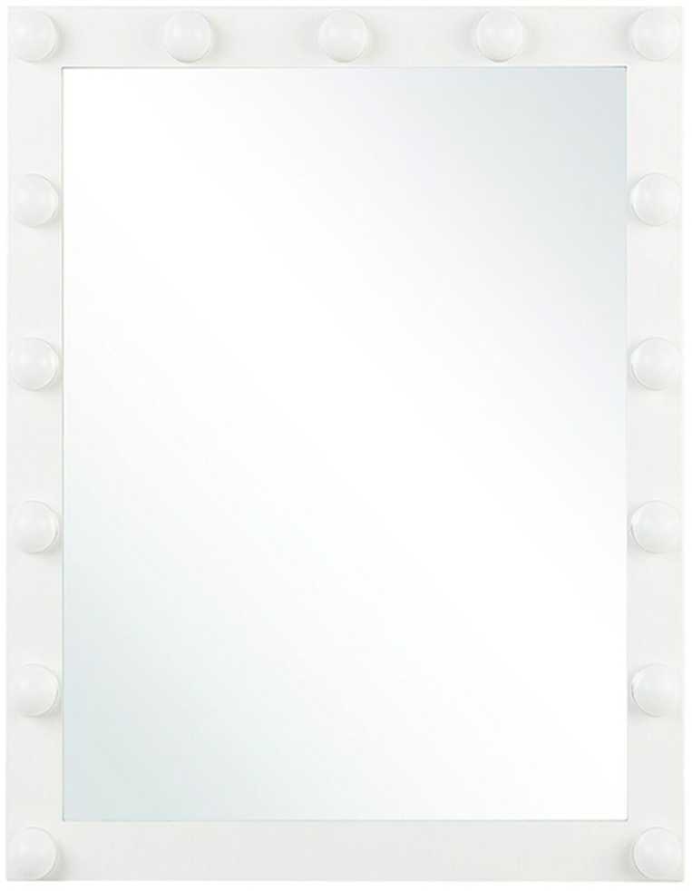 Beliani Voninis LED veidrodis ODENAS 50 cm 60 cm baltas