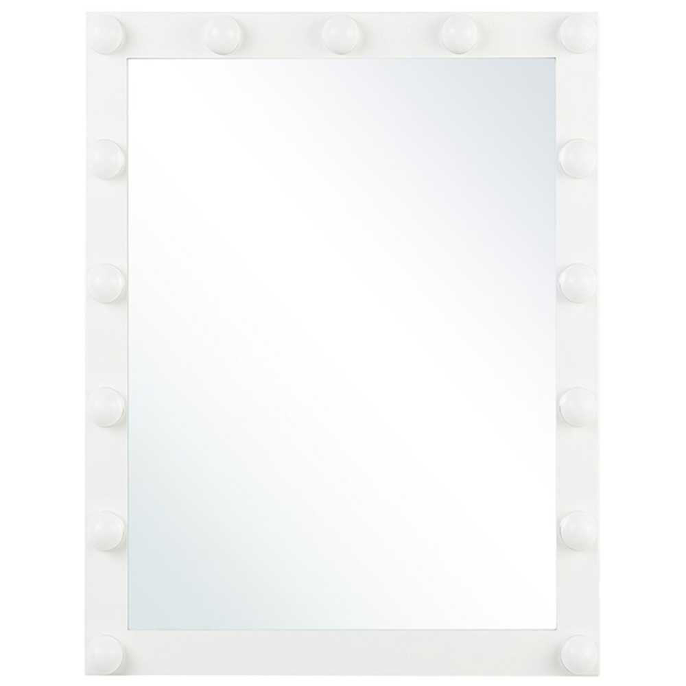 Beliani Voninis LED veidrodis ODENAS 50 cm 60 cm baltas