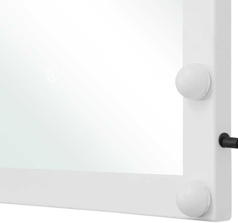 Beliani Voninis LED veidrodis ODENAS 50 cm 60 cm baltas