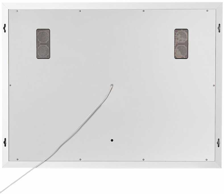 Beliani Vonios veidrodis su LED apšvietimu THAIX 80 cm x 60 cm, sidabrinis