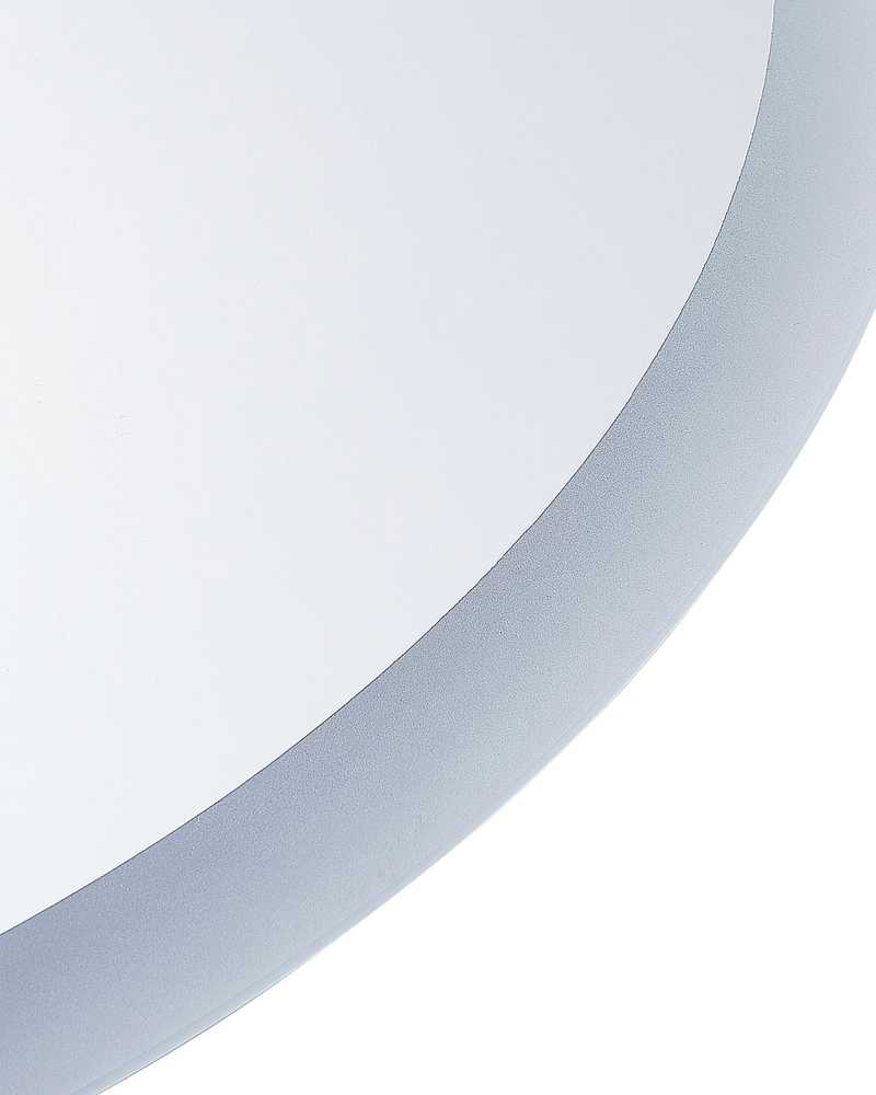 Beliani Vonios veidrodis su LED apšvietimu VIRIAT 60 cm 80 cm Sidabrinis
