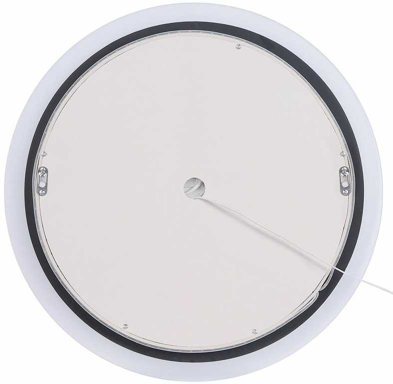 Beliani Vonios veidrodis su LED apšvietimu YSER 58 cm sidabrinės spalvos