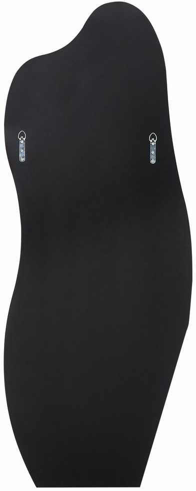 Beliani Sieninis veidrodis ESTANG 50 cm 140 cm sidabrinės spalvos